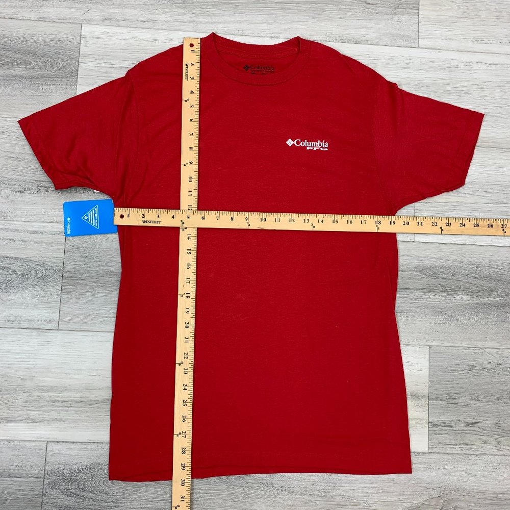 Columbia Sports Wear PFG Fishing Gear Red T-shirt - Picture 3 of 6